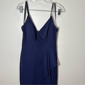 Aqua Navy Cocktail dress semi formal dress 4